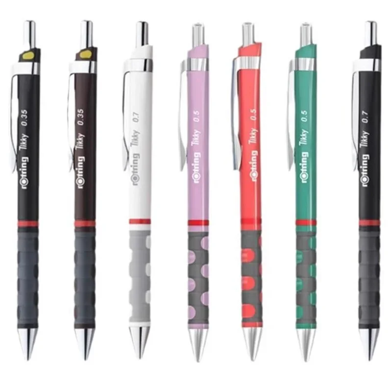 Rotring Tikky Mechanical Pencils 0.5/0.7mm Lightweight Automatic Press Pencil Student Writing Drawing Design Activity Pencils