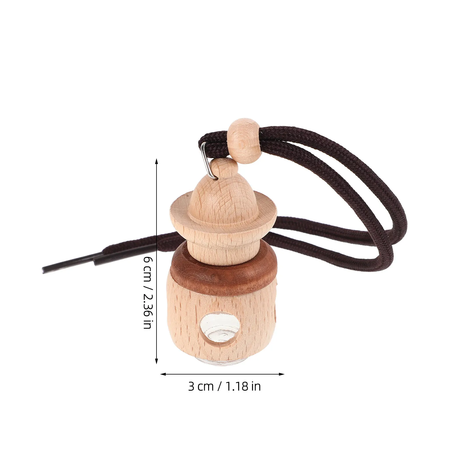 Essential Oil Car Diffuser Wooden Hanging Pendant Refillable Creative Air Freshener Automotive Rearview Mirror Decoration