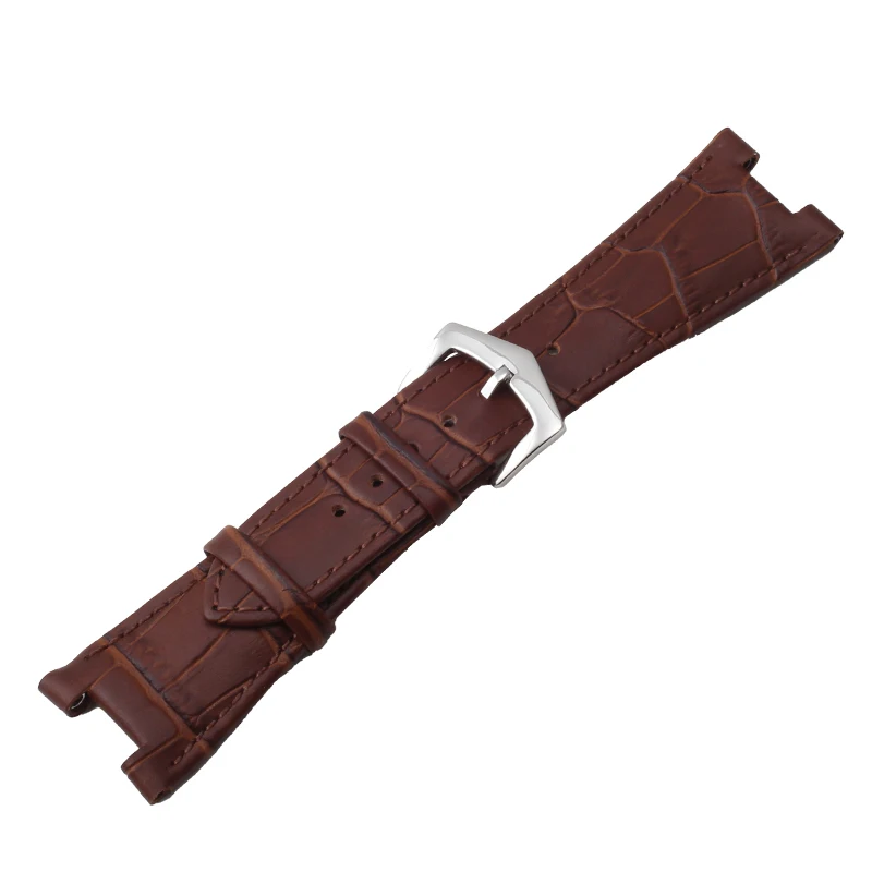 High Qualit Cowhide Watch Strap for Patek Philippe  5712G 5711 Notched Nautilus Genuine  Leather Men\'s Watch Strap 25mm