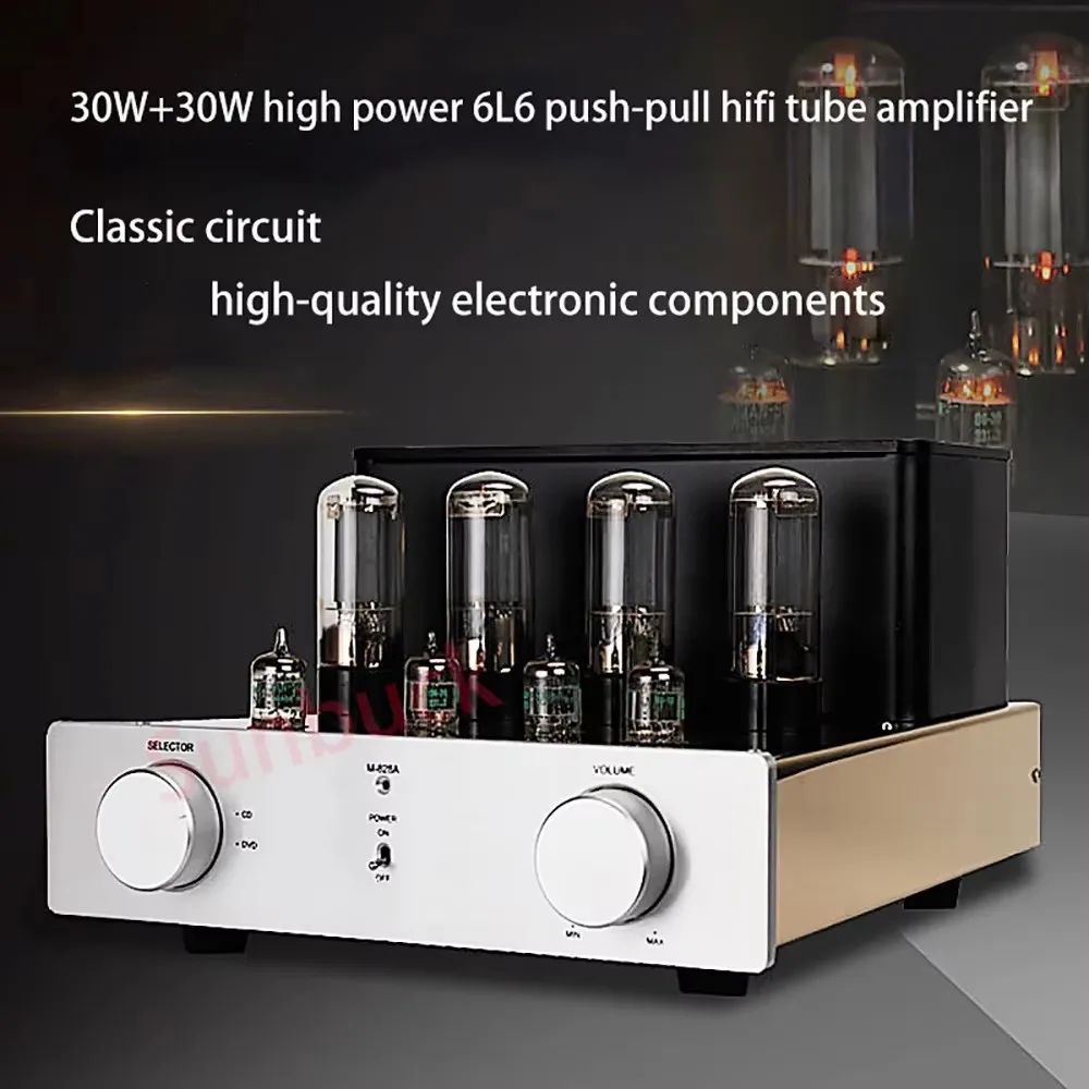 Sunbuck 6H3N 6L6 เครื่องขยายเสียงหลอดแบบกดดึง 30W×2 เครื่องขยายเสียงหลอดกําลังสูง