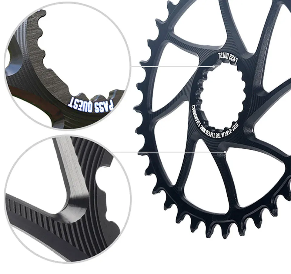 Pass Quest For CANNONDALE si ss 0mm 3mm Offset Bike Chainwheel 28T 30T 32T 34T 36T 38T 40T 42T bicycle Chainrings mtb Bike parts