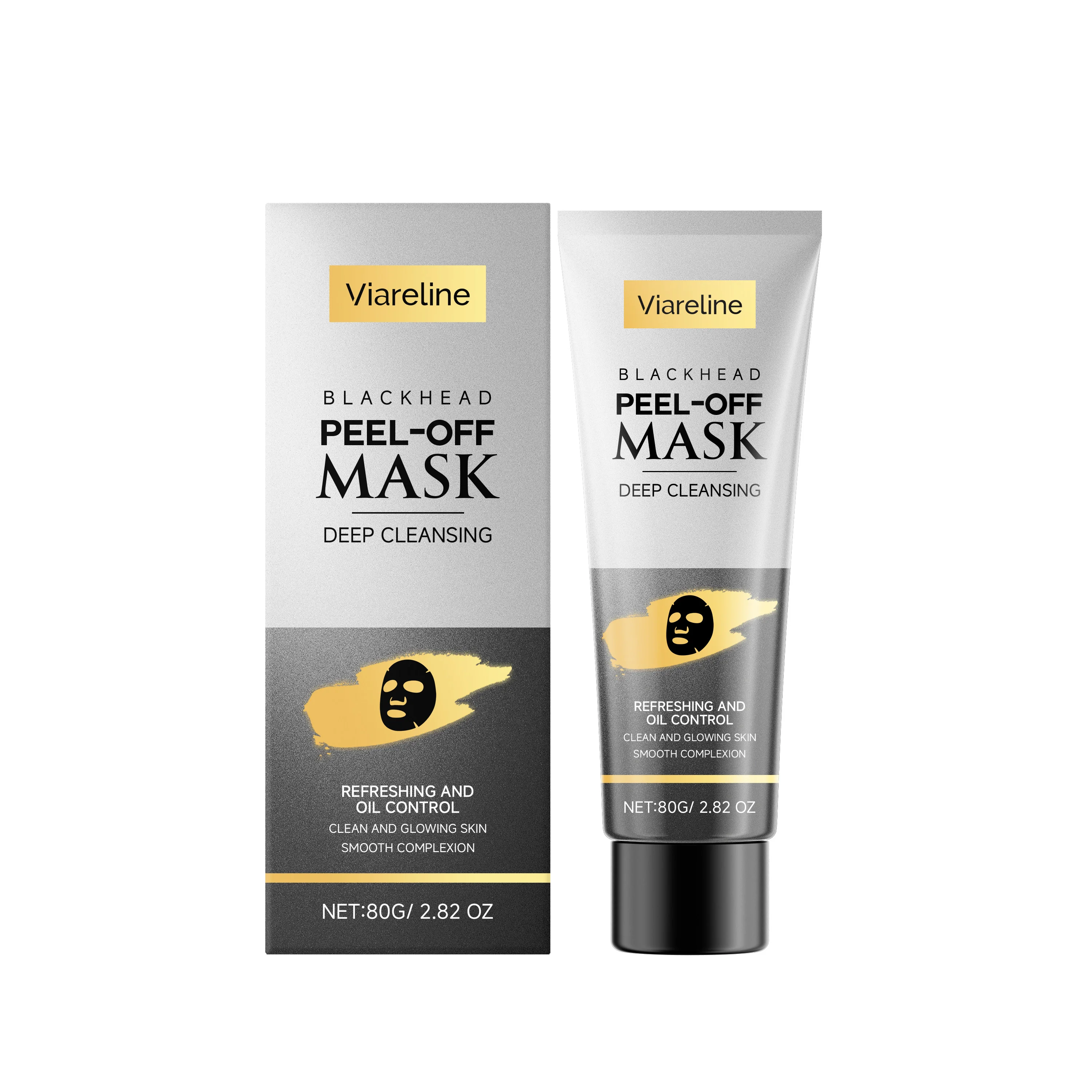 Deep Cleansing Peel-Off Tearing Facial Mask Remove Blackheads Shrink Pores Oil Control Brighten Smooth Exfoliator Peel Mud Mask