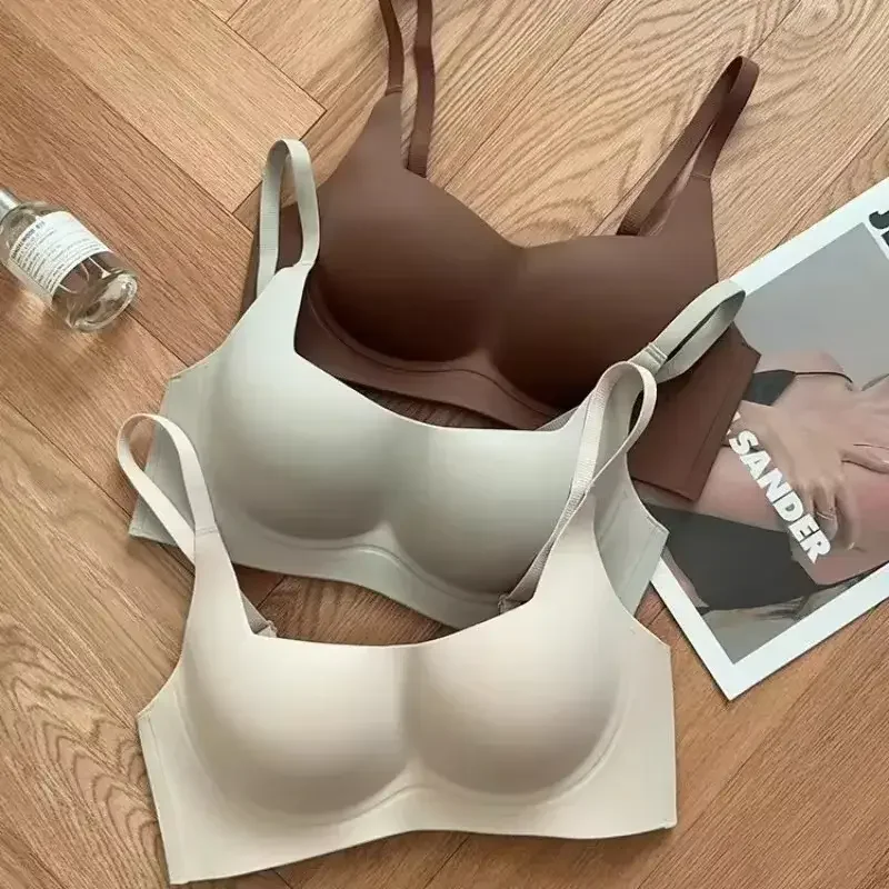 No Trace Thin Lingerie Women Small Breasts Close Together To Prevent Sagging Soft Support No Steel Ring Up Bra