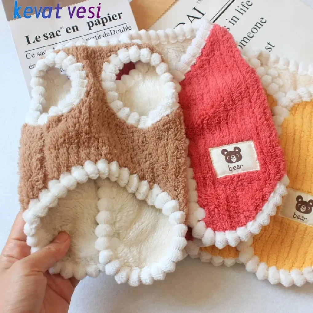 

Winter Warm Dog Coat Soft Fleece Pet Clothes for Small Dogs Cats Cute Puppy Jacket French Bulldog Chihuahua Yorkies Costume