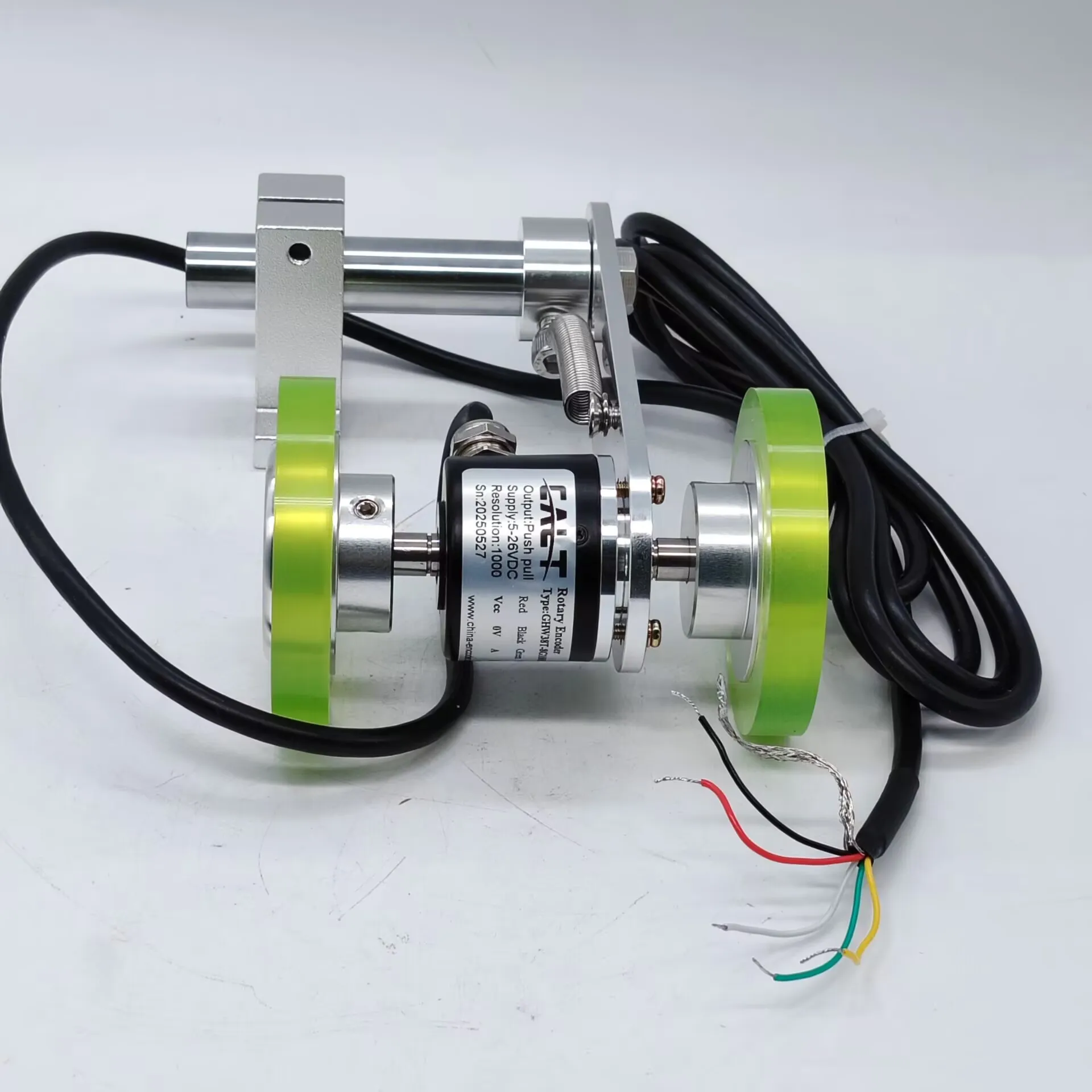 

CALT GHW38T8G200BMP526-200/250/300mm Dual Wheel Incremental Encoder 200/500/600 Push Pull 5-26V