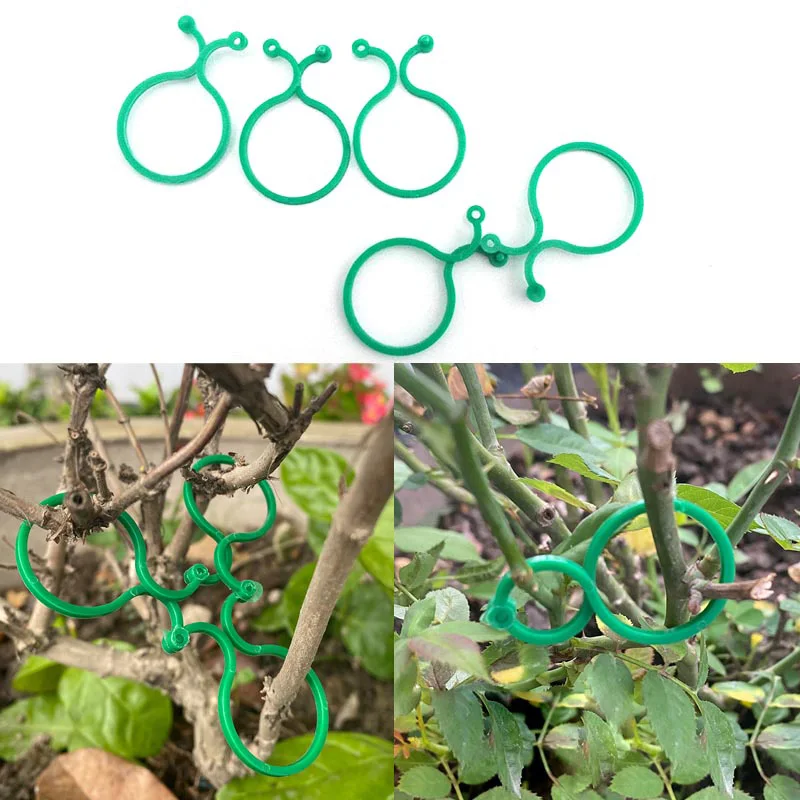 20/50pcs Garden Plant Holder Trellis Clips For Vine Vegetable New Tomato Growing Upright Garden Plant Stand Tool s1