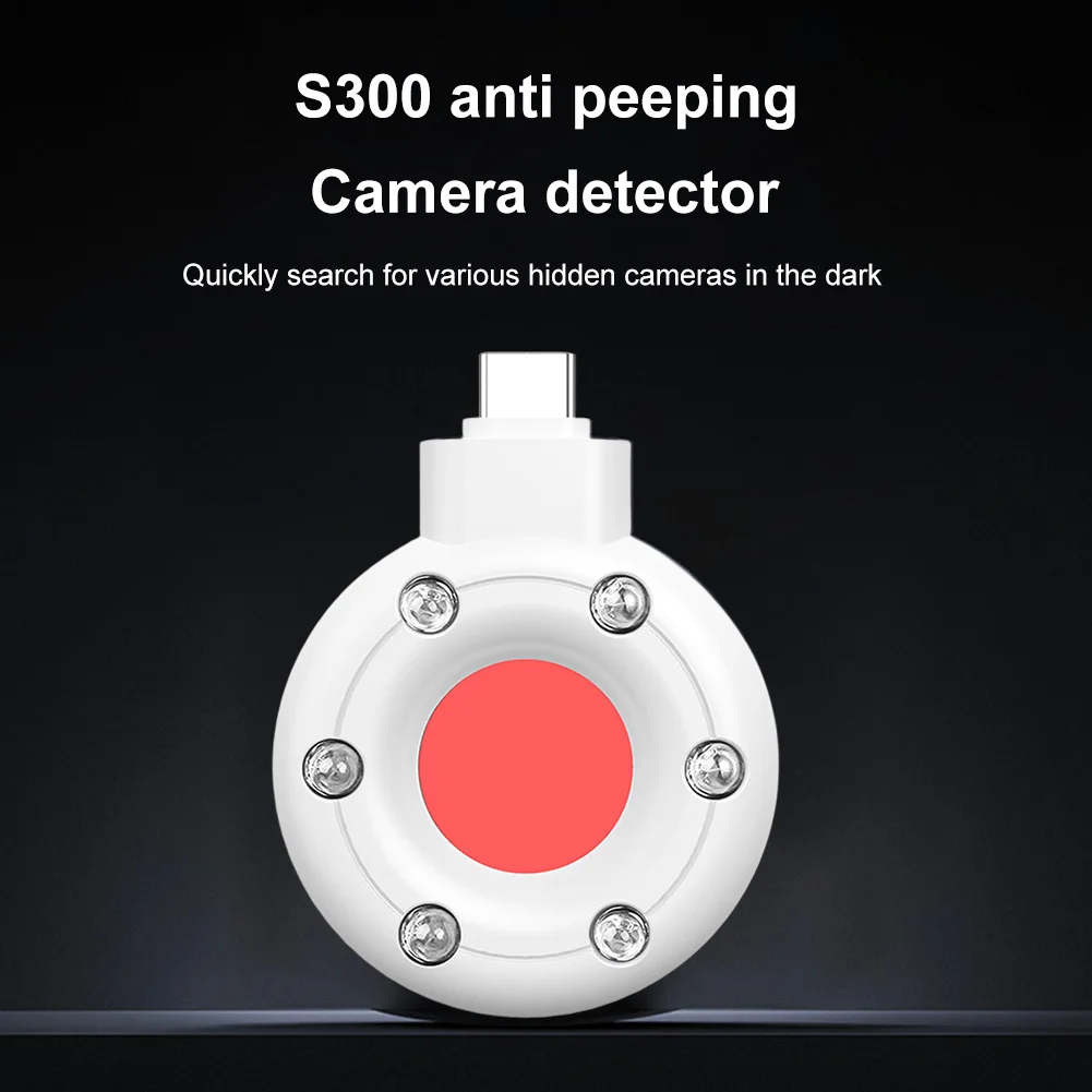 Anti Candid Camera Detector Portable Lens Detect Gadget Type-C Anti-Peeping Security Protection Easy To Use for Office Hotel