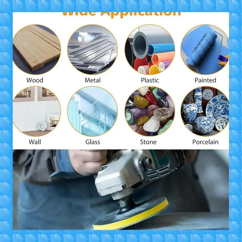 ETRT 4Inch Angle Grinder Sanding Discs, 100Pcs Sand Paper Discs With 4 Inch Hook And Loop Backing Pad & 1/4Inch Drill Adapter