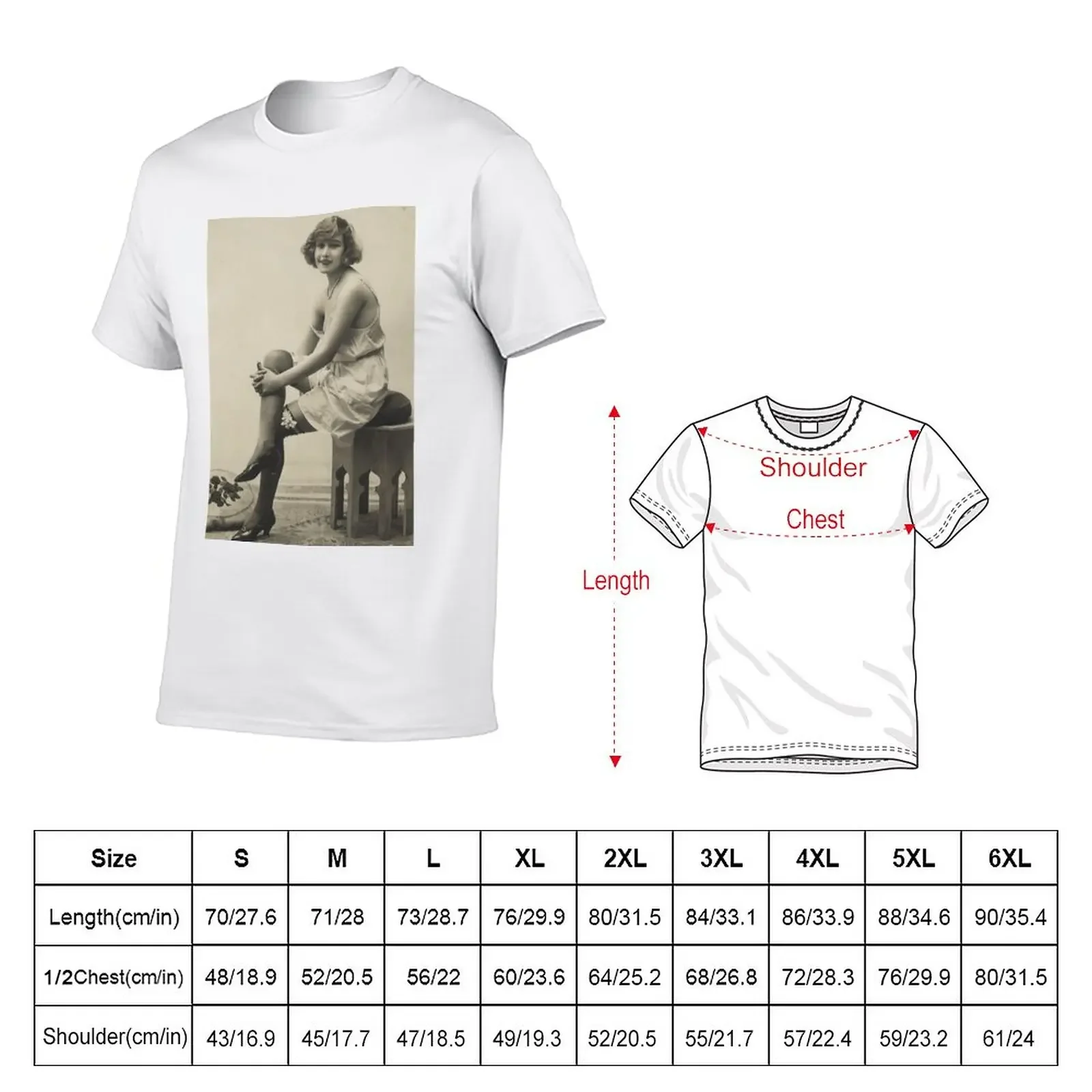 New Victorian-Vintage Risque Image T-Shirt sports fan t-shirts Anime t-shirt cute tops funny t shirts for men