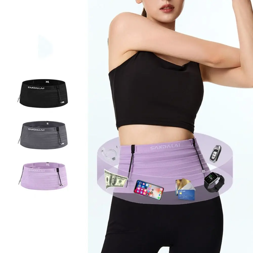 

Поясная сумка для бега, дышащая легкая спортивная поясная сумка, эластичная износостойкая спортивная поясная сумка для марафона, езды на велосипеде