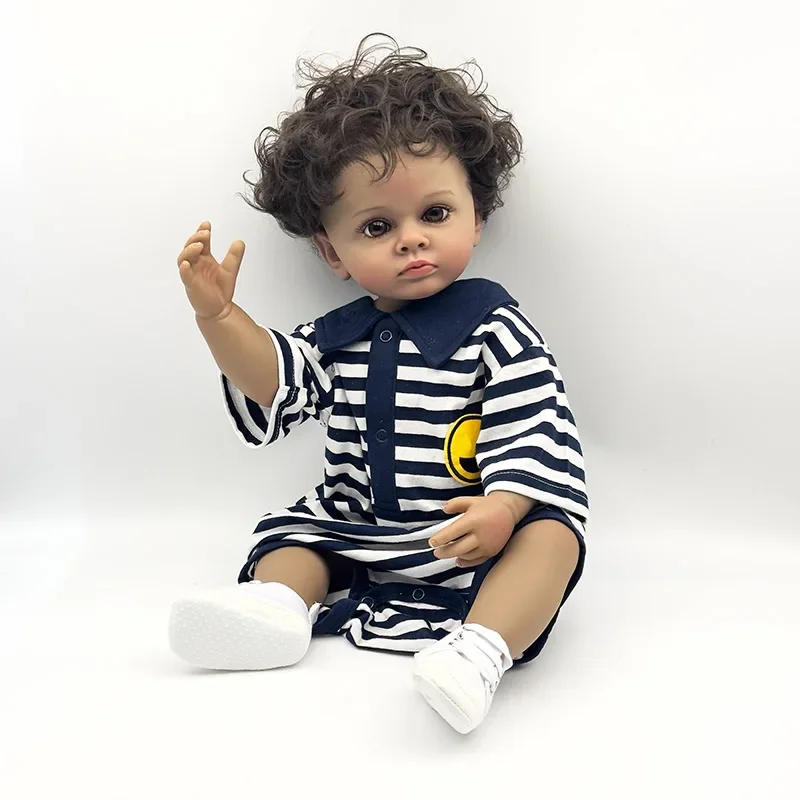 55CM Reborn Dolls Full Silicone Body Baby Girl Doll Tutti Lifelike Hand-details Paint with Visible Veins 3D Skin