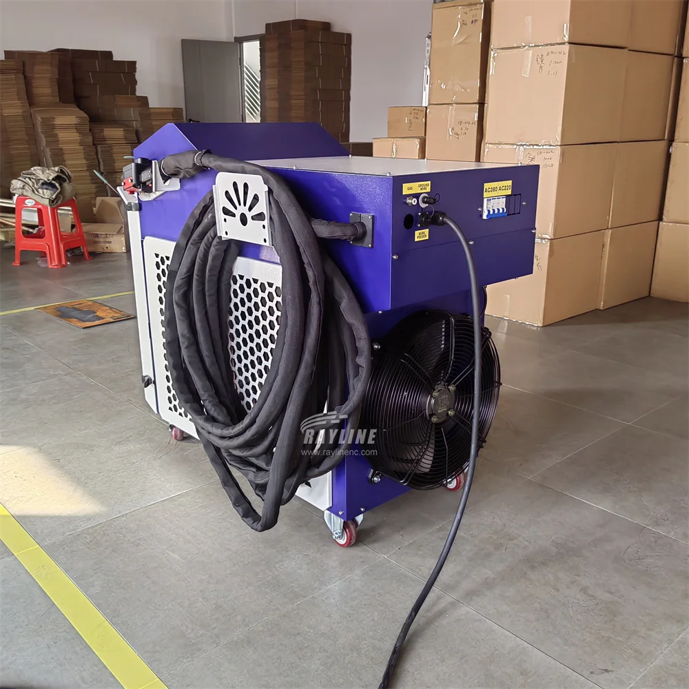 dual axis 300mm 800mm laser cleaning machine rust paint removal machine 2000w 3000watts