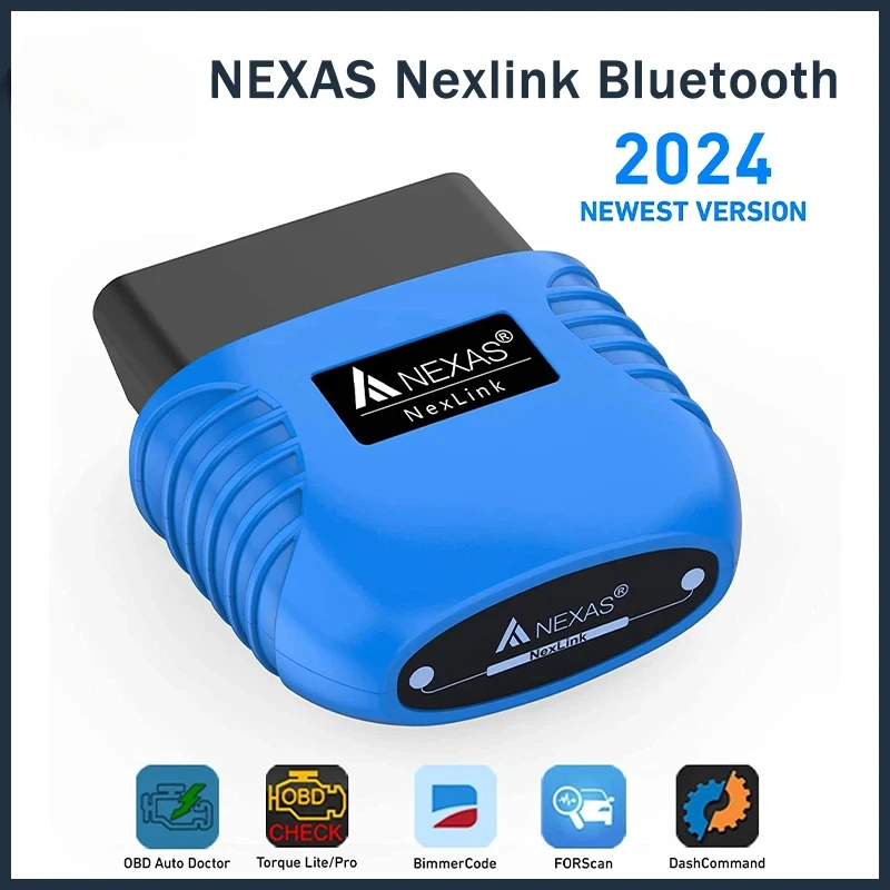 NEXAS NexLink Motocycle Diagnostic Tool Bluetooth 5.0 OBD2 EOBD Scanner for iOS Android Windows