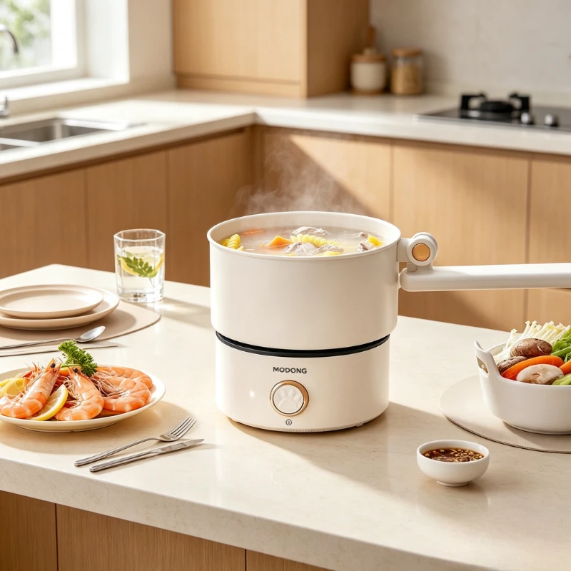 Hot Pot Portable Dual - 2L Dual Voltage 110V 220V Foldable