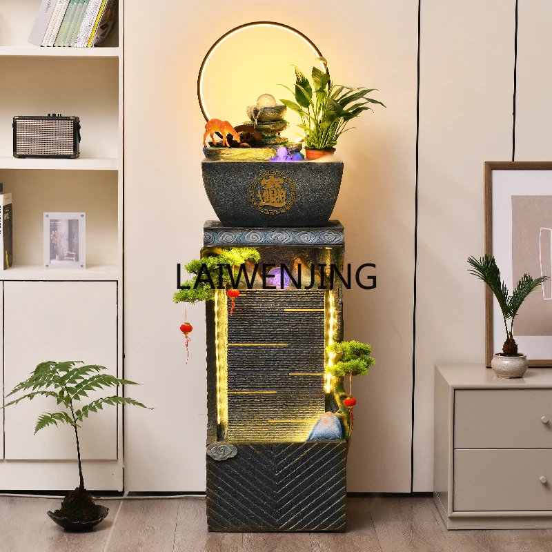 HLZ المناظر الطبيعية المائية لغرفة المعيشة على الطراز الصيني زخرفة المياه المتدفقة أرضية المياه الجنينة مكتب المناظر الطبيعية