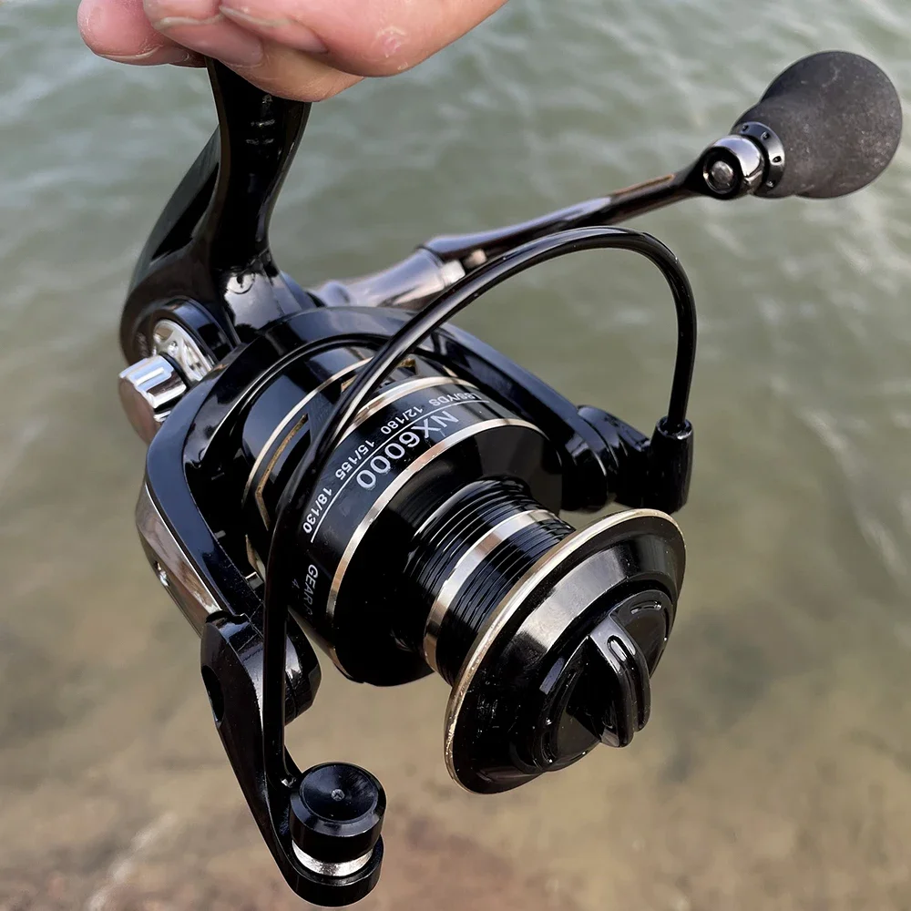 

High-Quality Metal Spool Saltwater 5.2 1/4.7 1 High Speed Reel Waterproof Suitable for Pike Fishing 2000-7000Sreies