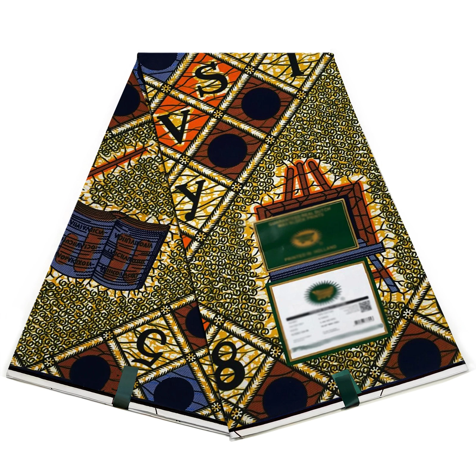 

Classic Hollandais African Fabric Wax Ankara Block Print Veritable Wax Nigerian Batik Fabric 100% Cotton For Sewing Clothing
