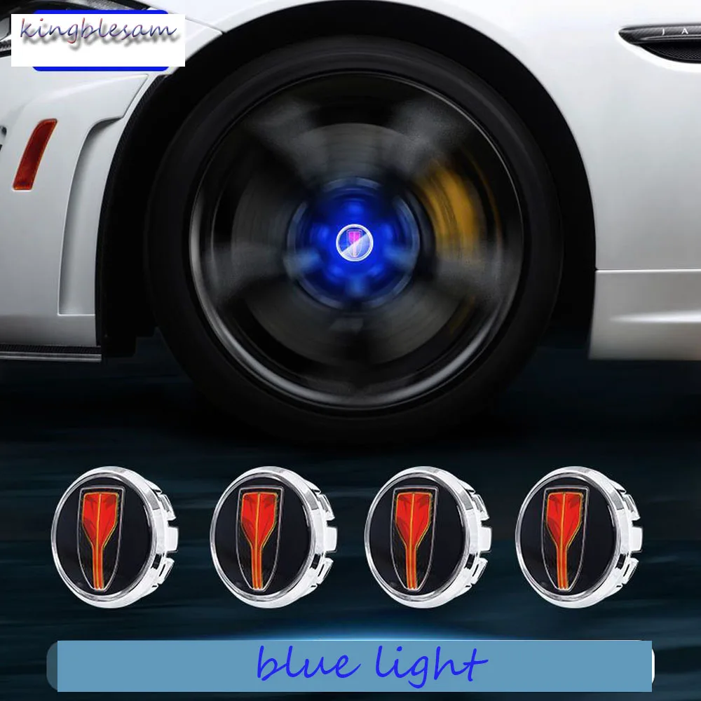 Sette colori LED mozzo ruota auto luce logo copertura adesivo cornice decorazione sostituzione per HONGQI H5 HS5 2023 accessori