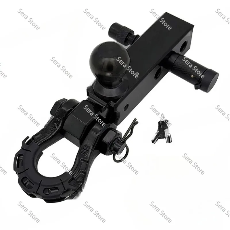 Split Trailer Hitch Hook with Three-Hole Trailer Arm and Ball Head - Anti-Theft Trailer Accessories for Modification