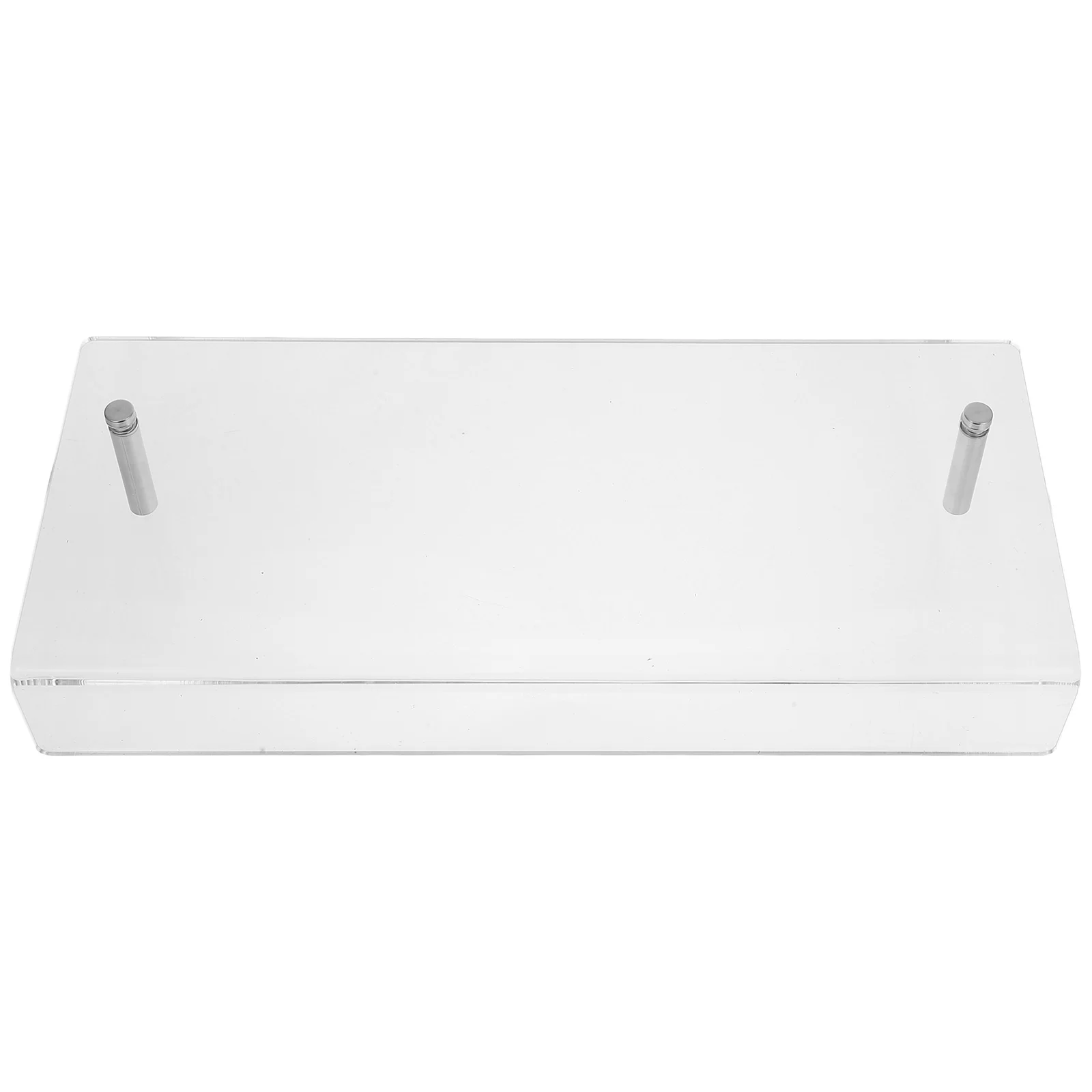 

Hole-free Wall-mounted Bookshelf Acrylic Shelves White Floating Clear Magazine Holder Hanging Decorative Boho for Room Figure