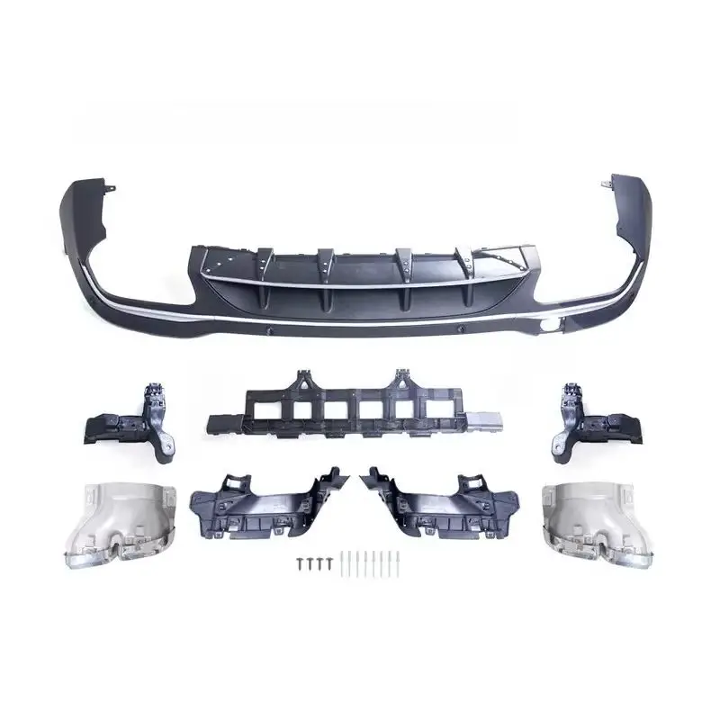 

New Upgrade GLC Rear Bumper Kit with Diffuser Bumper Lip And Exhaust Pipe 63 43