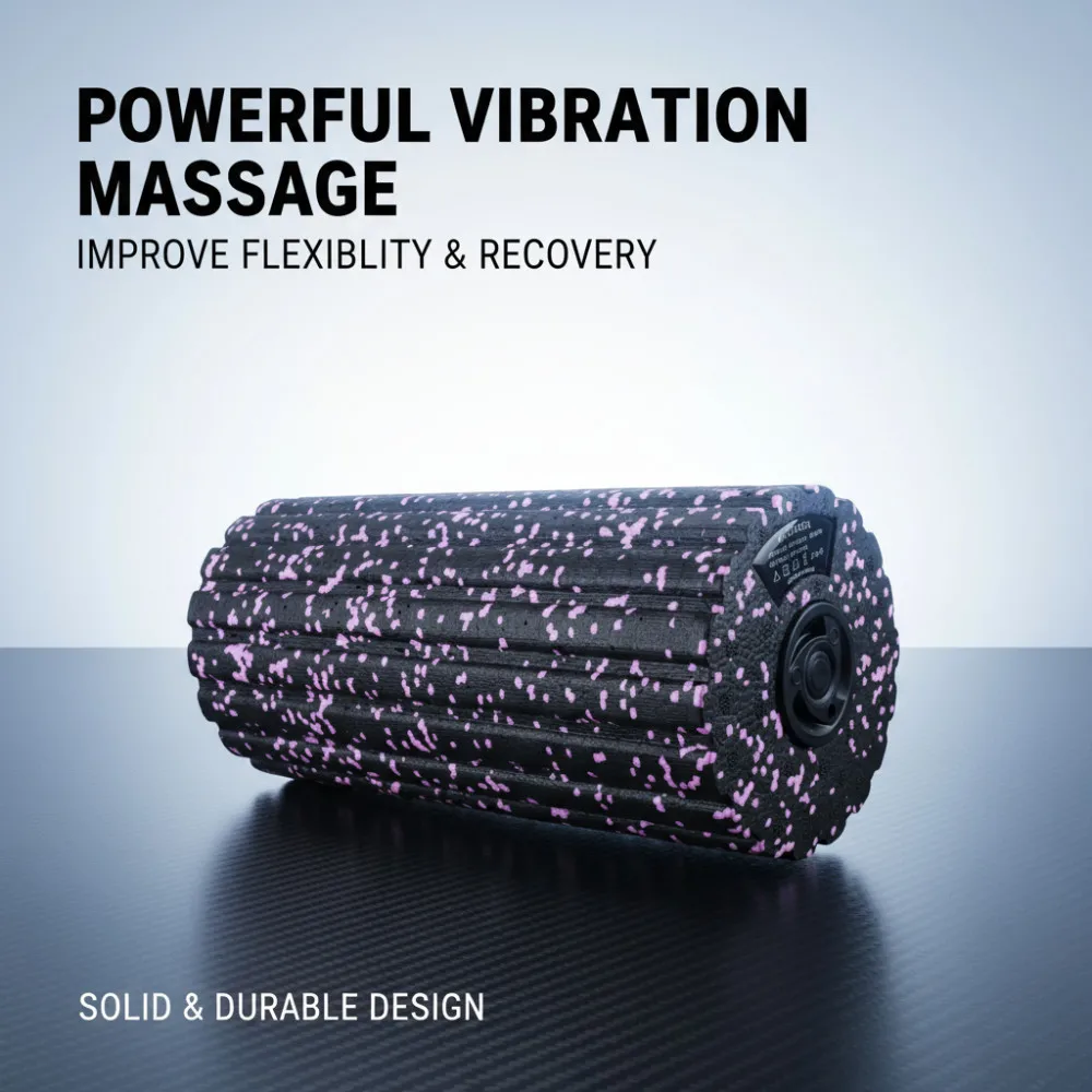 

Electric Vibration Massage Foam Roller, Yoga Column, Rechargeable Backrest, Leg Adjustment Massager, Gym Workout, Electric Yoga