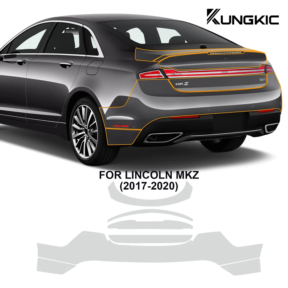 Filme de faróis dianteiros do carro resistente a riscos, sutiã transparente, TPU, adequado para Lincoln Mkz 2017-2020, proteção de pintura do carro