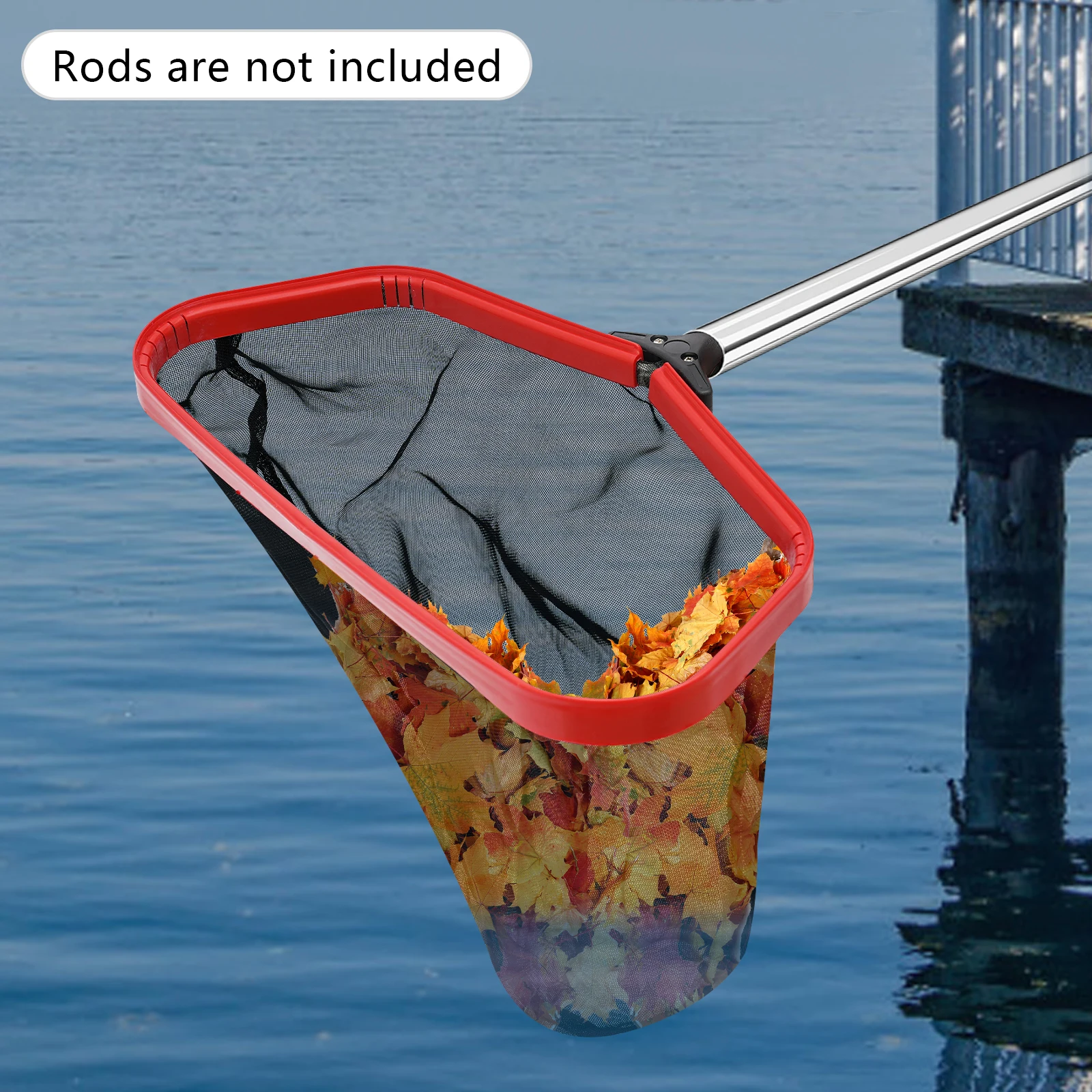 Swimming Pool Leaf Skimmer 18.9 Inch Net Leaf Rake for Pool Pool Cleaning Tool Handheld Skimmer Fish Ponds