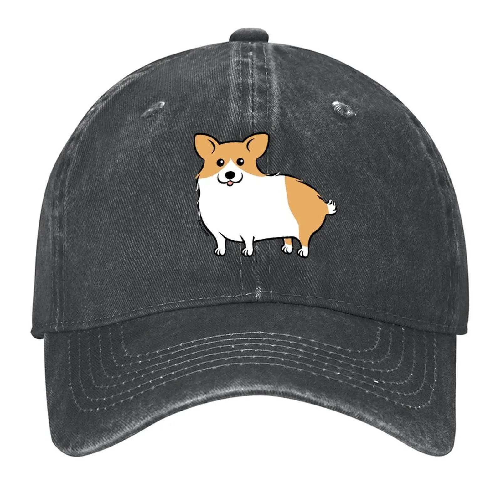 

Cute Corgi Puppy Dog Baseball Cap Uv Protection Solar Hat funny hat hard hat men's big size Women's Hats Men's
