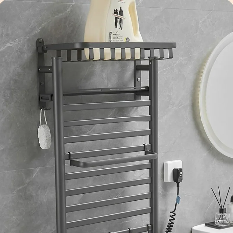 Bathroom Electric Towel Rack Household Touch Control Storage Heating Towel Rack Morden Thermostatic Bathroom Accessories