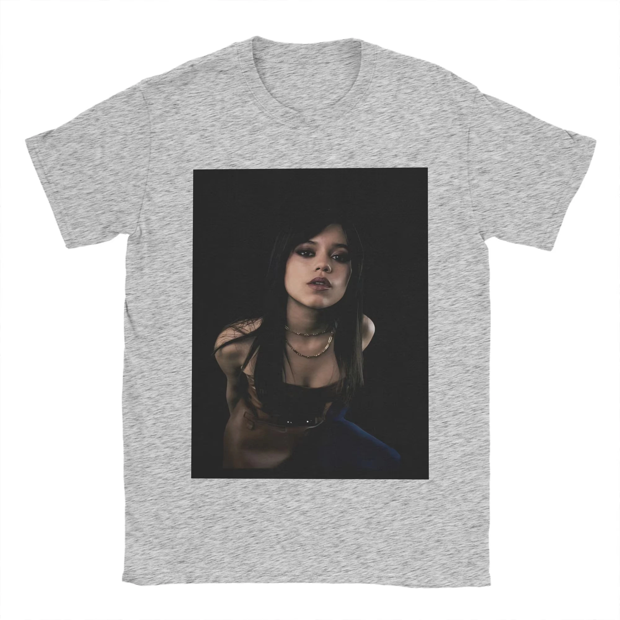 الرجال جينا Ortegas تي شيرت ملابس علوية من القطن الخالص الشاطئ Y2K ريترو تي شيرتات قصيرة الاكمام س الرقبة موضة عادية التي شيرت حجم كبير