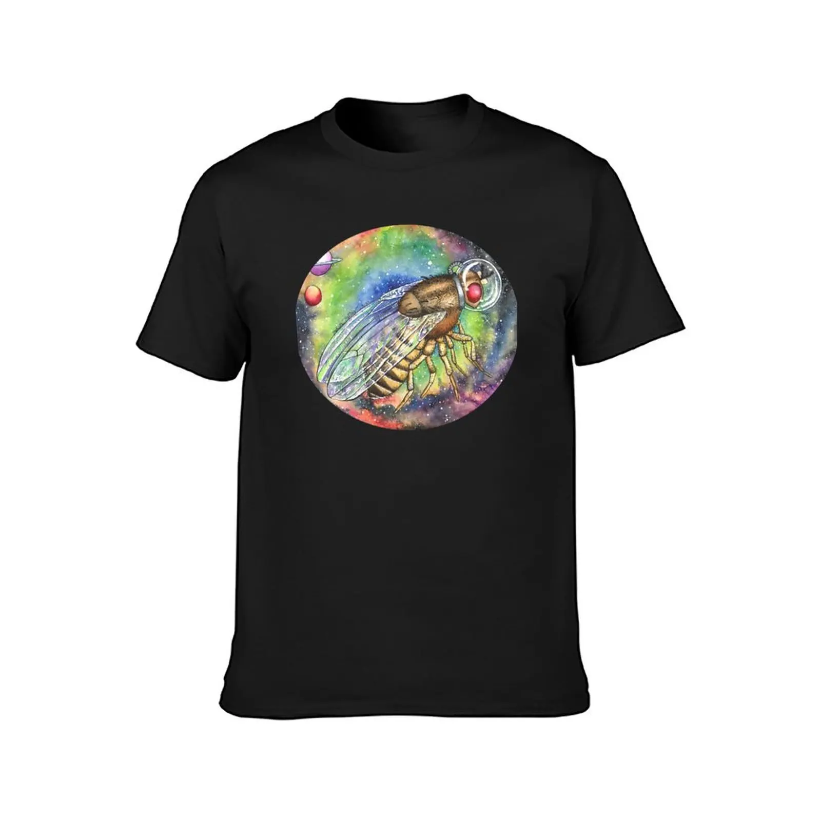 Drosophila Fruit Fly in Space (#6 in series) T-Shirt funnys customizeds tees plain white t shirts men