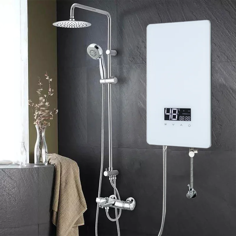 Modern 8500W Smart Instant Electric Water Heater For Hotel 220V 240V Tankless Housing For Household Outdoor RV Car Use