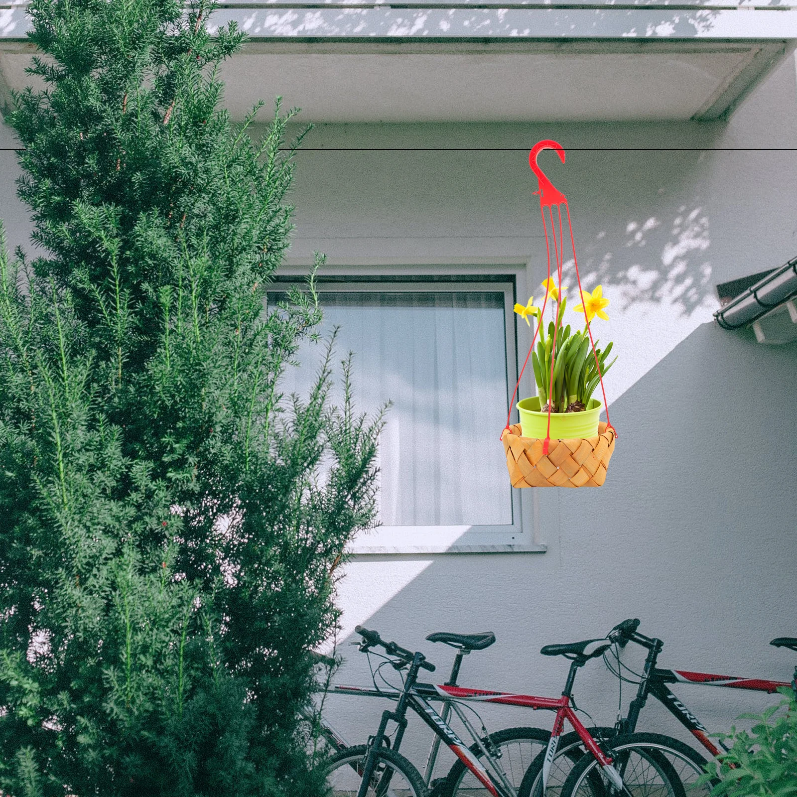 

5Pcs Durable Flowerpot Hook High-Quality Plastic Plant Hanger for Balcony Window Dining Table Easy Installation Home Office