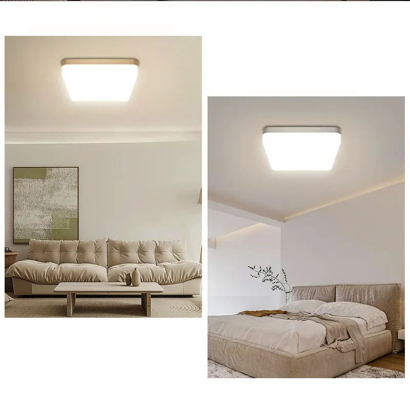 Ultra Thin LED Ceiling Lights for Corridor Aisle 18w 24w 36w 48w Indoor Square LED  Panel Light Ceiling Lamps Fixtures AC85-265V