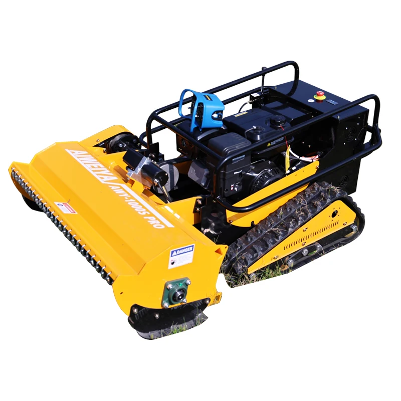 Customized Hot-Selling Top-Level Professional Zero-Turn Remote-Controlled Lawn Mower, Garden Weeding Tracked Lawn Mower