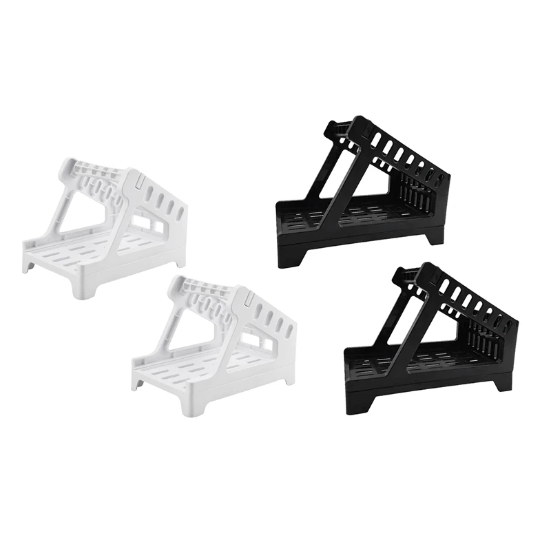 2PCS Universal Rolls Fanfold Stand Desktop Printer Thermal Label Holder Storage Replacement For Home Office School Black