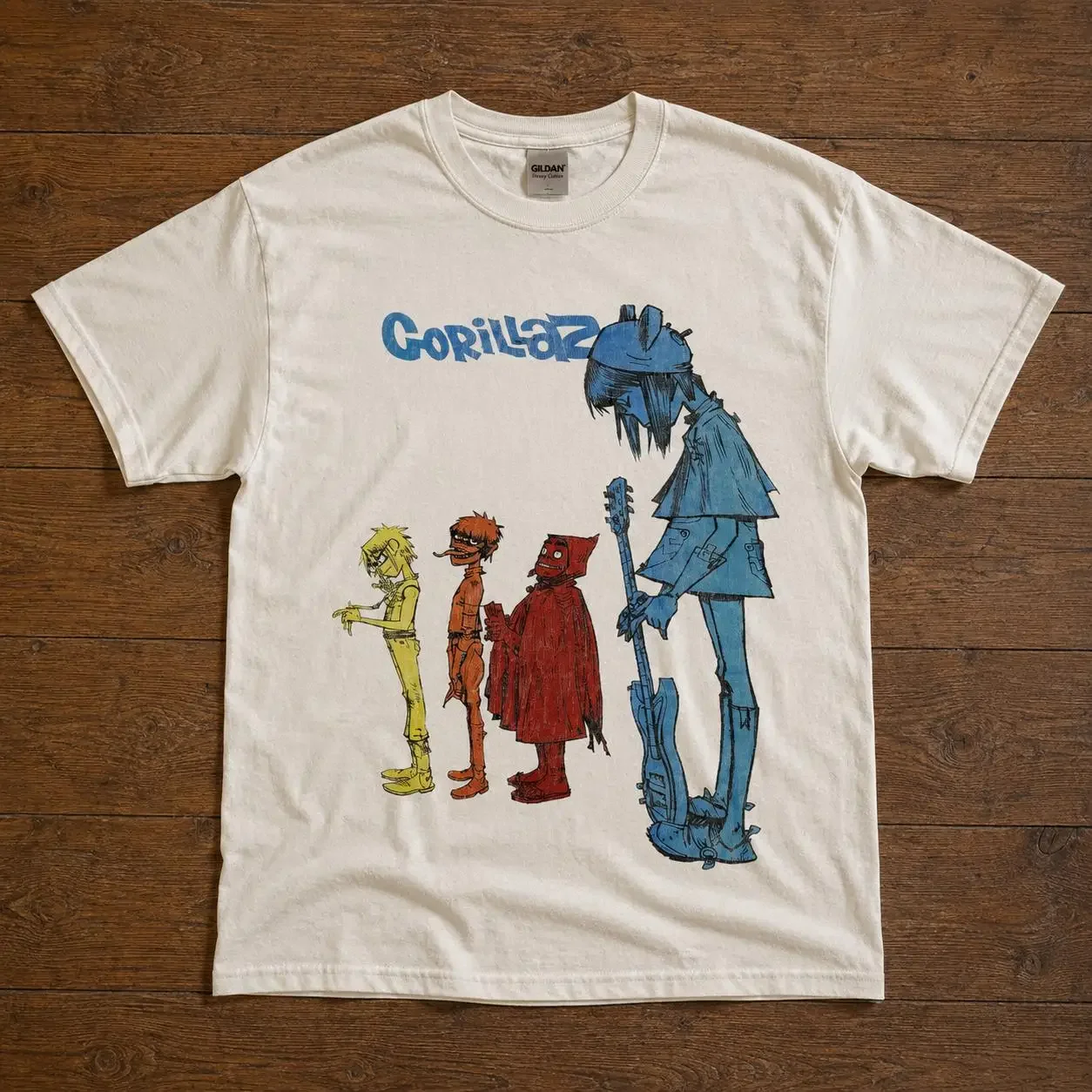2026 Gildan Cartoon Independent Pattern Comfortable and Breathable Vintage Shirt Y2k Ins