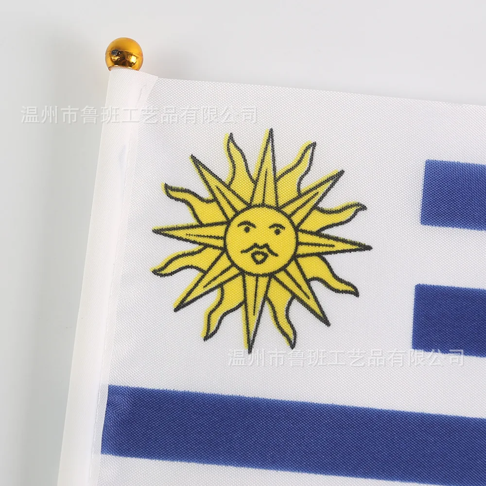 Bandera Uruguay 21x14 cm – De mano para eventos y decoración - imagen 4