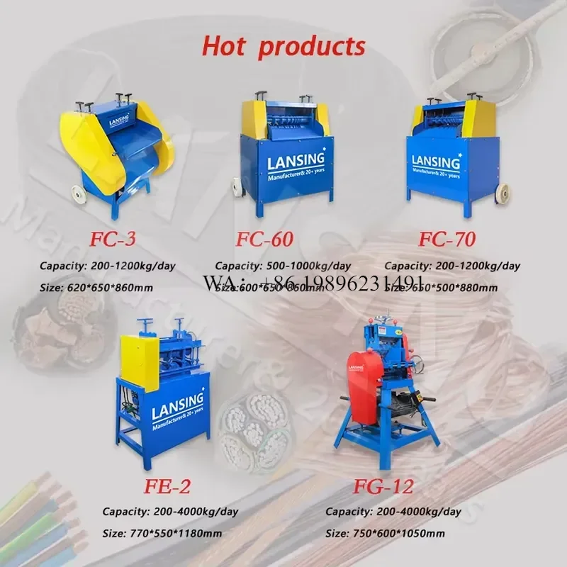 Wmwmnu High Efficiency Cable Stripping and Cutting Copper Wire Stripper With Double Layer Blades Structure