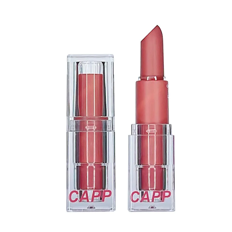透明アクリル口紅 6 色リップスティックセクシーな女性ベルベットマットアクリル口紅マットメイク学生パーティーヌード口紅