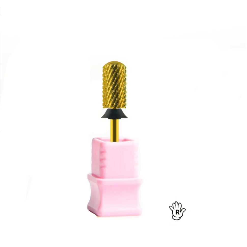 6.6mm suave superior grande barril bits 3/32 carboneto prego broca fresa para manicure equipamentos da arte do prego ferramentas