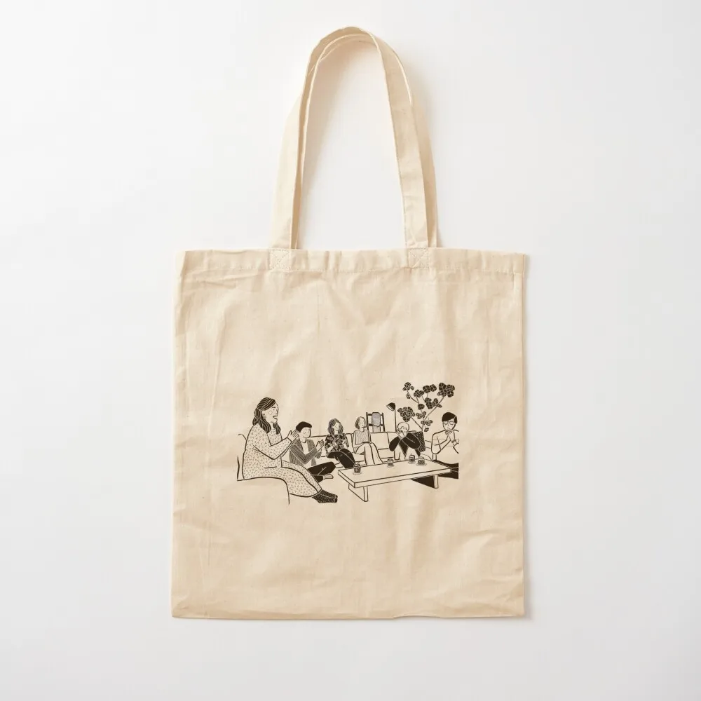 

Terrace House Japan Line Art Tote Bag Big bag women tote bag Canvas Tote