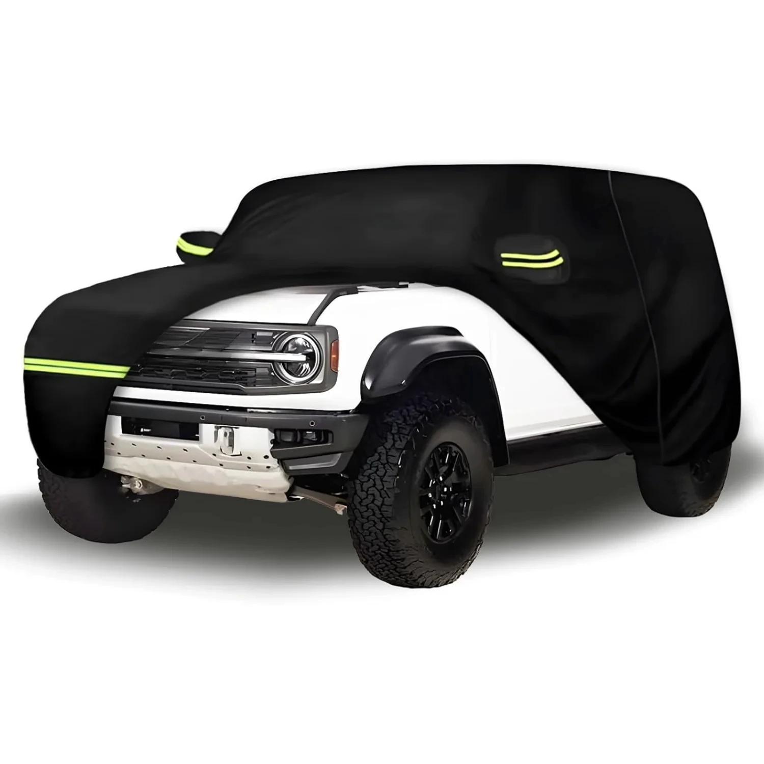 

Водонепроницаемые автомобильные чехлы для Ford Bronco 2021-2024 гг., 2-дверный (черный), 210T, индивидуальный уличный штормовый капот