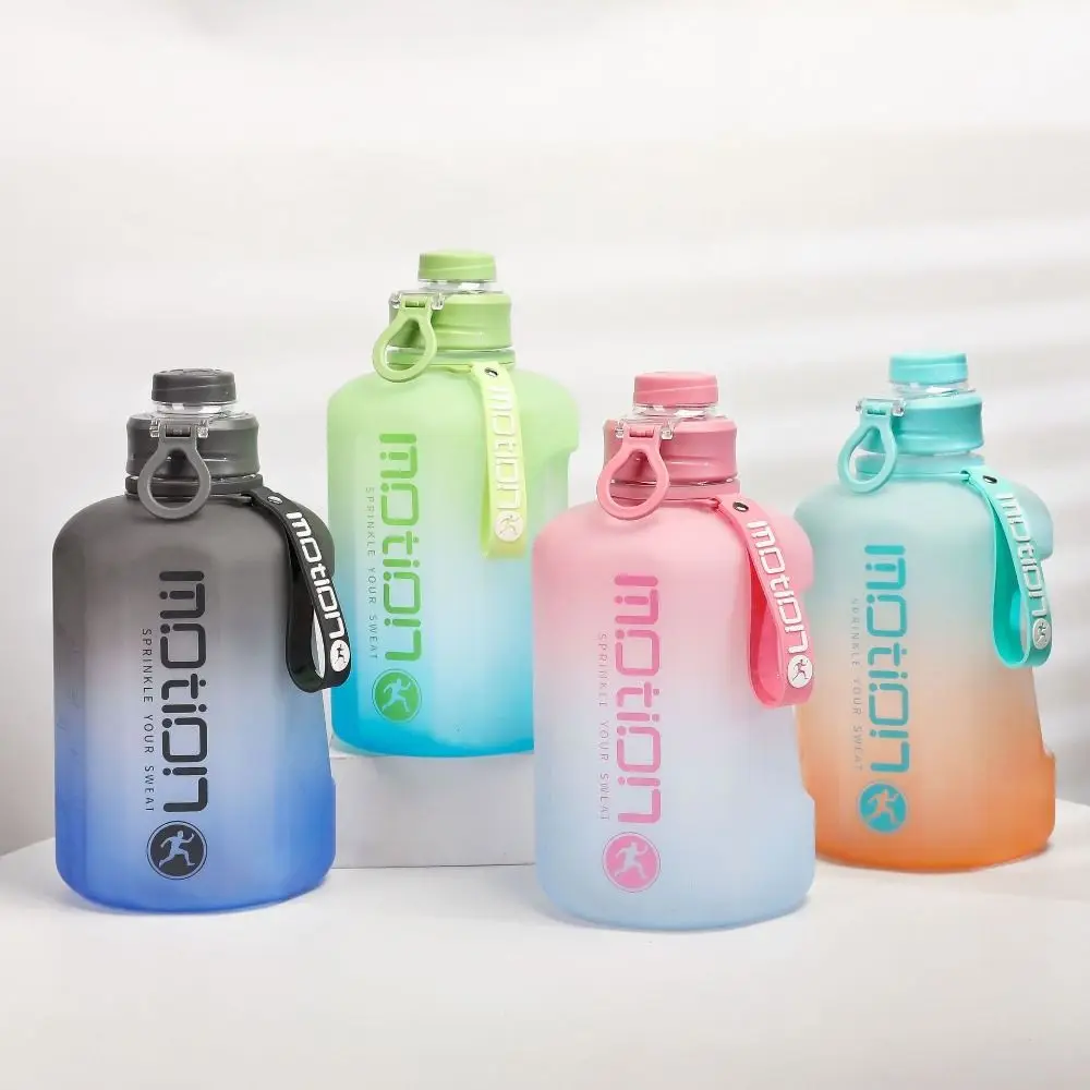 

Portable PP Sports Water Bottle 2400 ML With Scale Fitness Kettle Large Capacity Anti-fall Design Sports Cup Fitness Activities