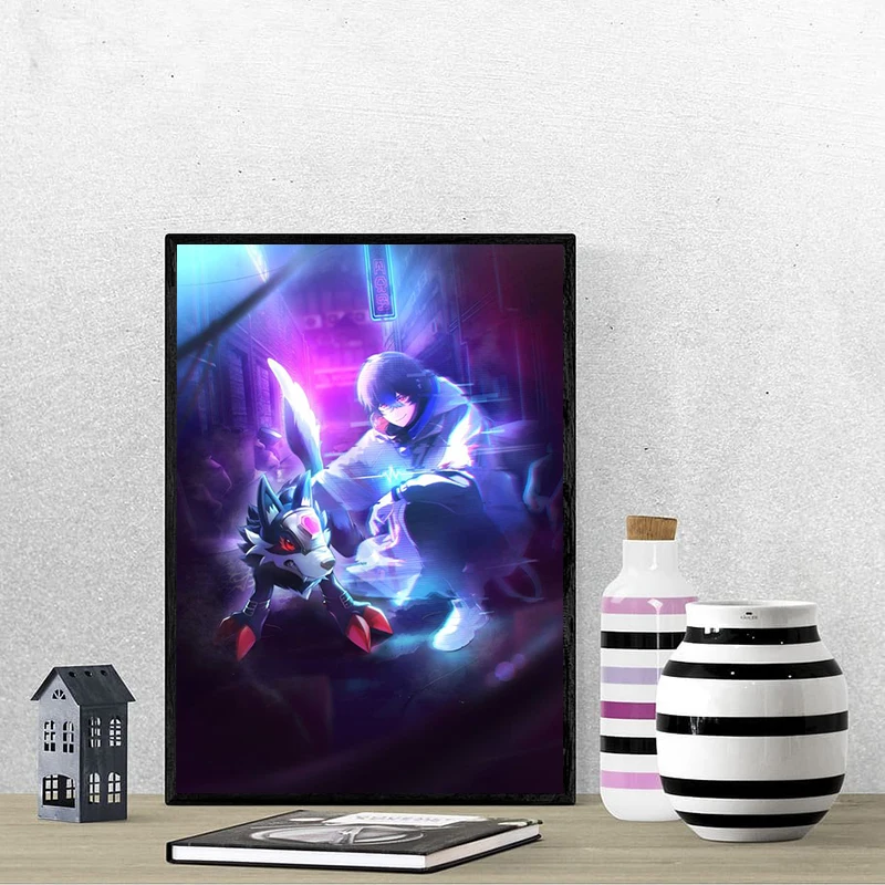 Digimon Anime Canvas Poster Tableau Decoration Mural Home Decorations Posters for Wall Decor Painting Decorative Paintings Room