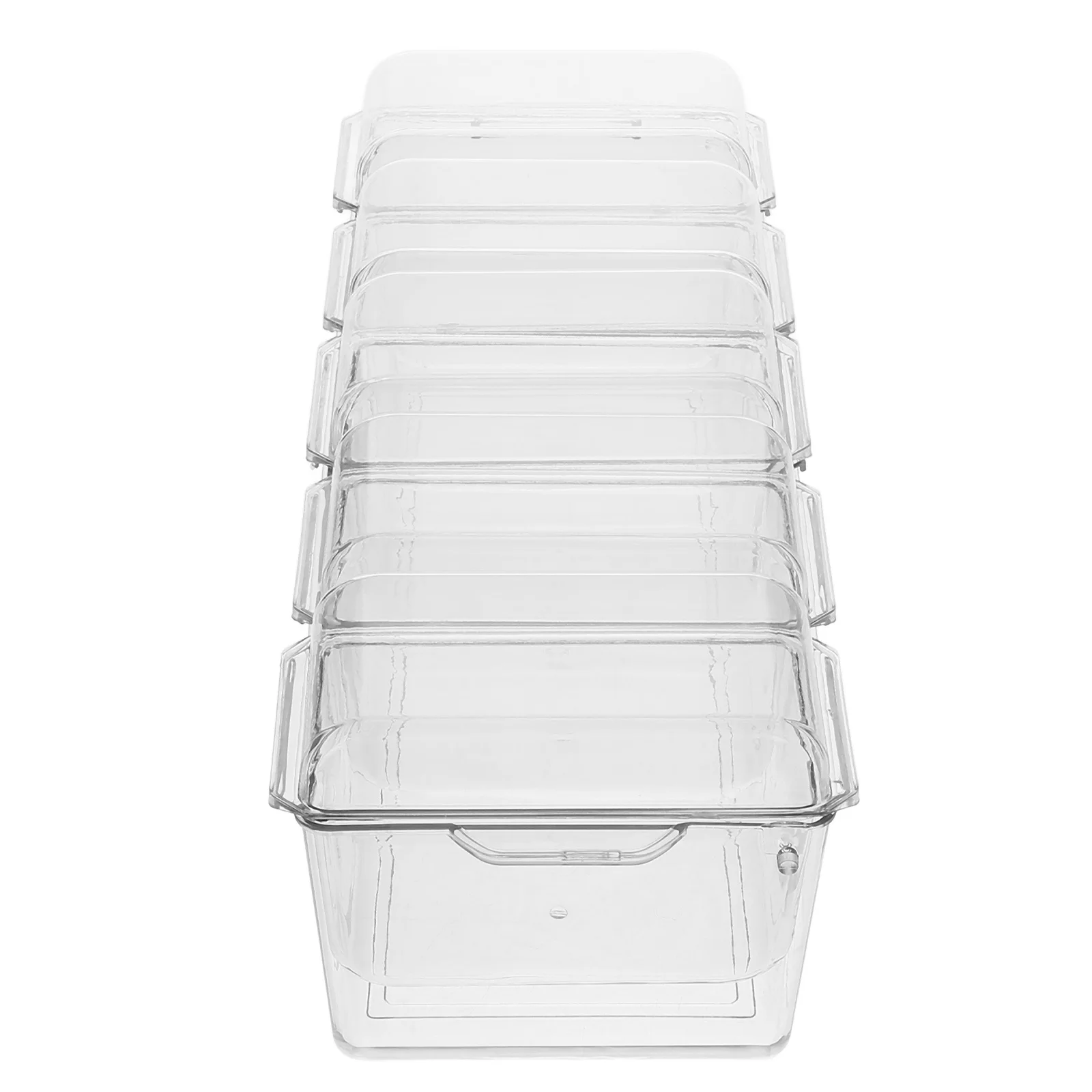 

5-Section Plastic Food Storage Container Divided Serving Tray For Salad Fruit Snacks Sauce Refrigerator Organizer Chilled