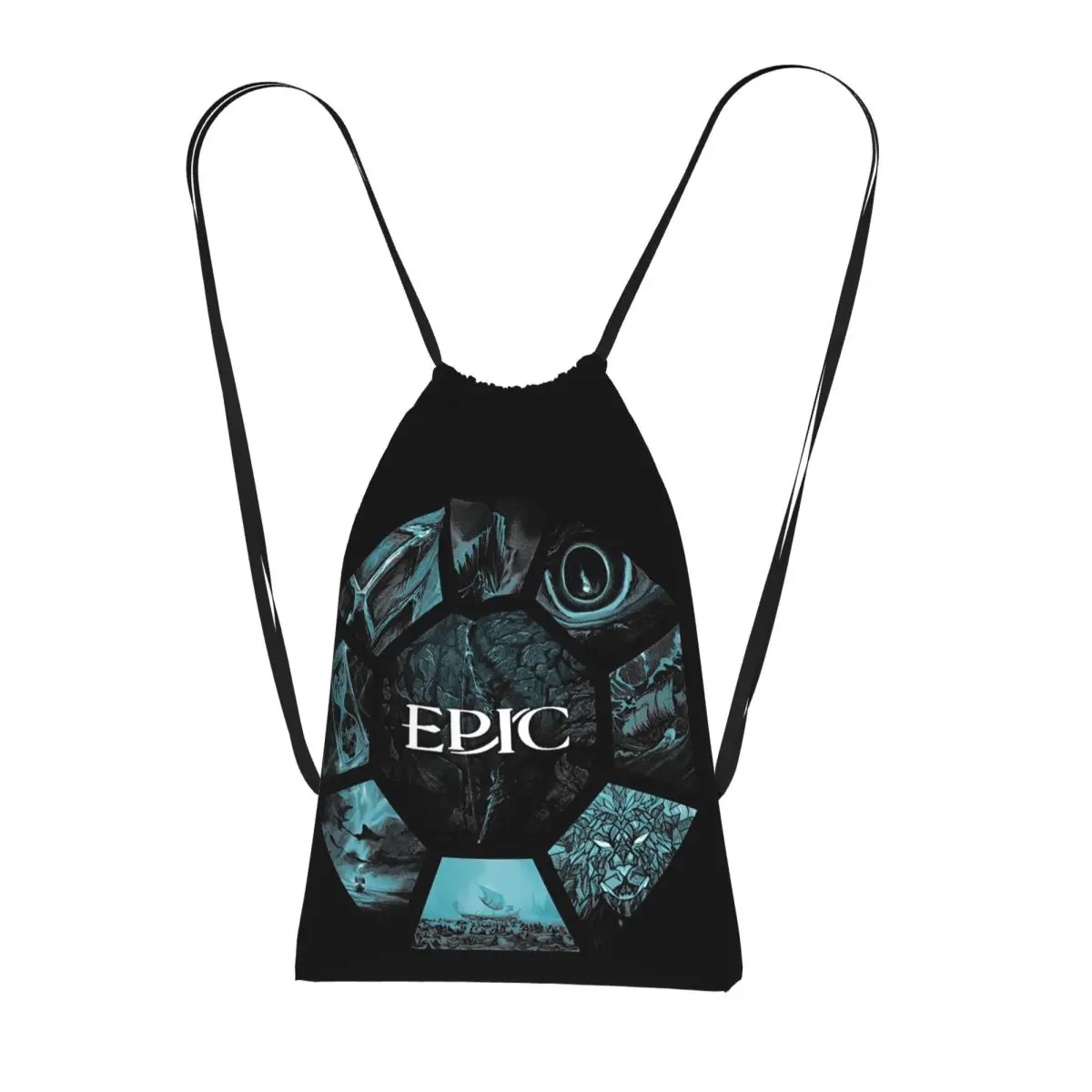 Mochila con cordón Epic The Musical, bolsa deportiva para gimnasio, ligera, plegable, para hombre y mujer