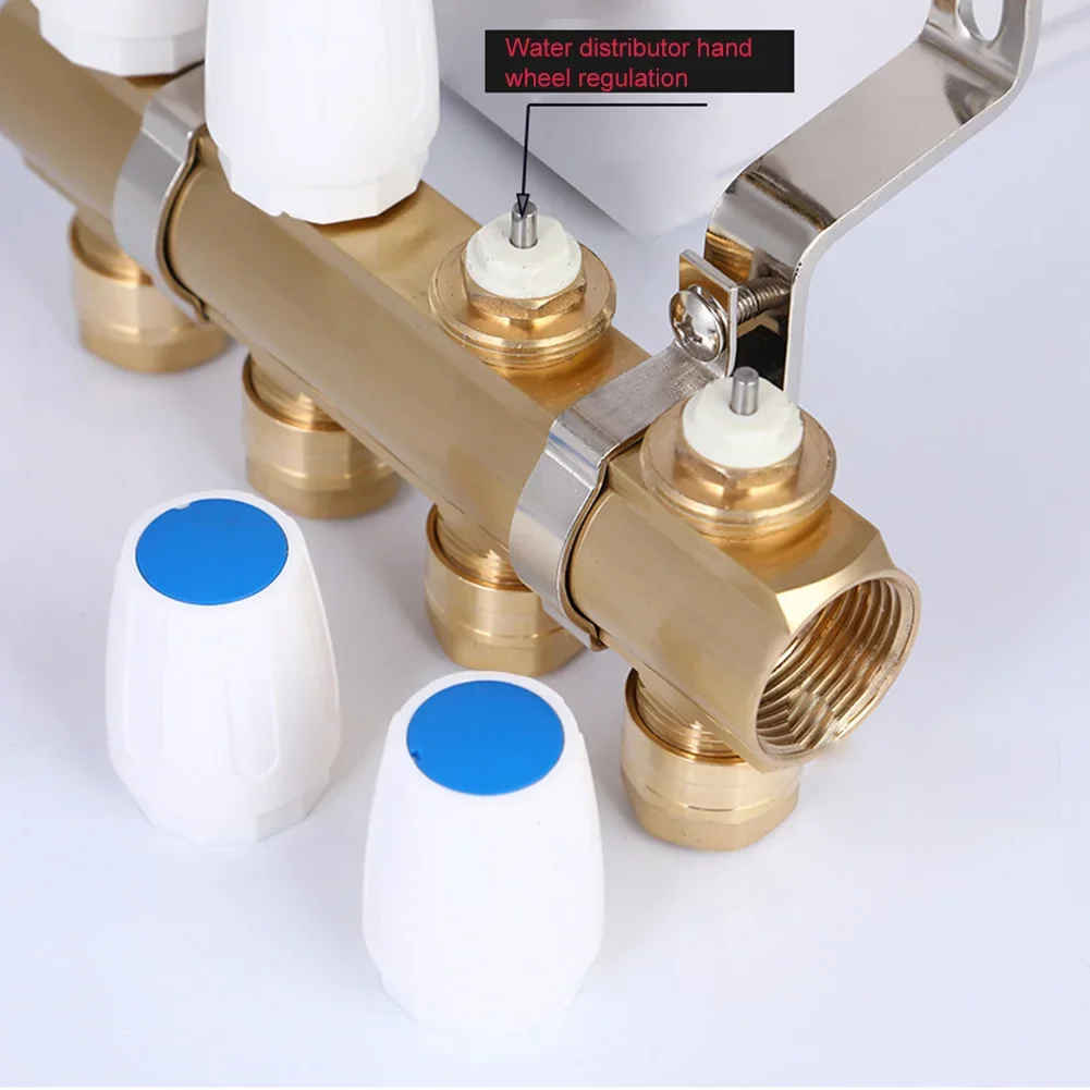 4Pcs Radiator Valve Cap Replacement Floor Heating Manifold Hand Wheel Switch Accessories White Plastic Radiator Cap M30x1.5