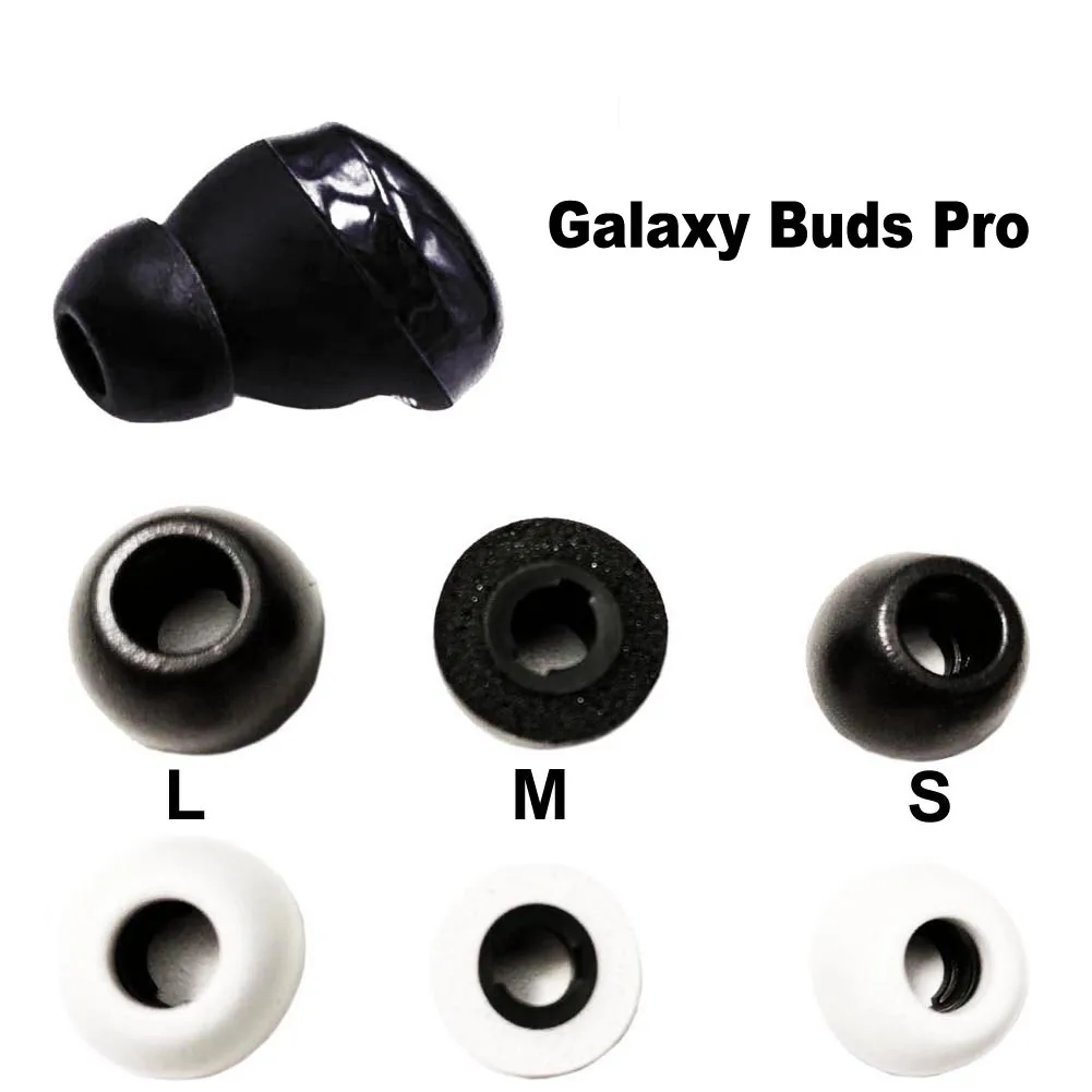 6PCS Memory Foam Ear Tips for Samsung Galaxy Buds 2 Pro Galaxy Buds 2 Galaxy Buds Pro Earphone Case Earbuds Eartips L M S